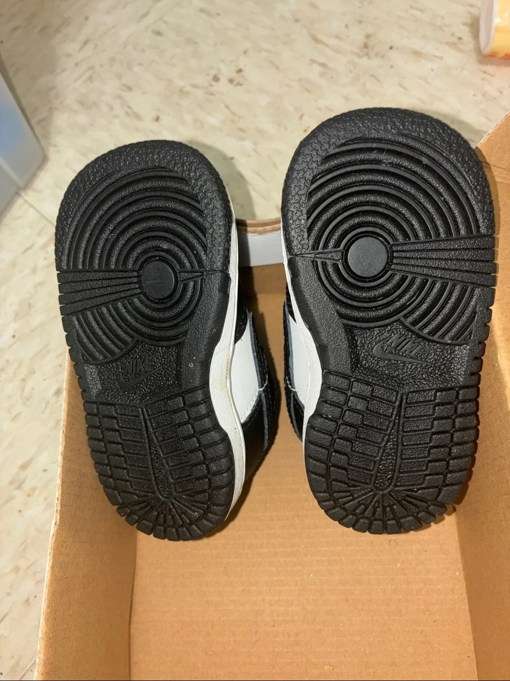 Brand new Nike Black and White baby Low-Top Sneakers